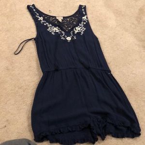 Blue and white Cape Juby Romper